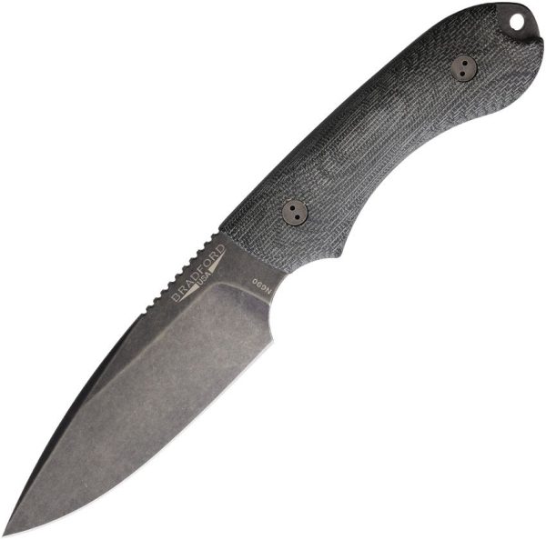 Bradford Guardian 4 Fixed Blade Knife N690 Black Micarta