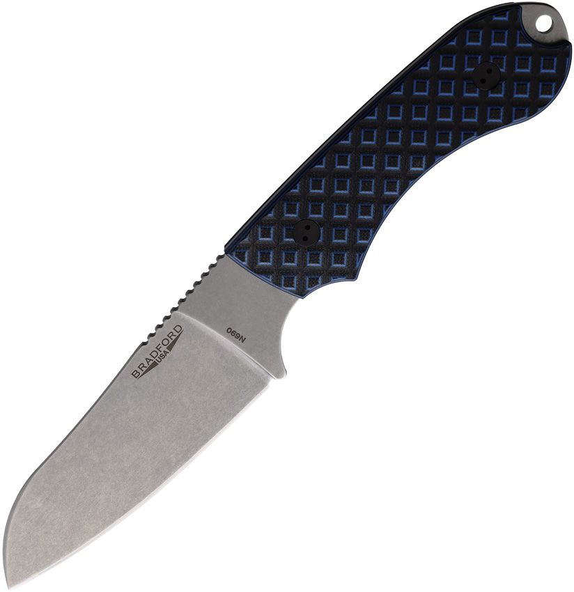 BRAD4SF013.jpg Bradford Knives Guardian 4 Sheepsfoot Fixed Blade N690 Stainless