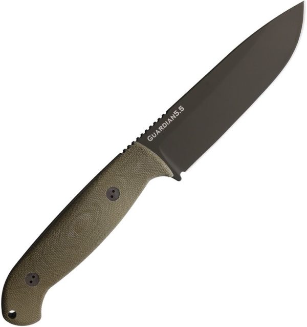 Bradford Guardian 5.5 OD Green Fixed Blade Knife N690 Steel