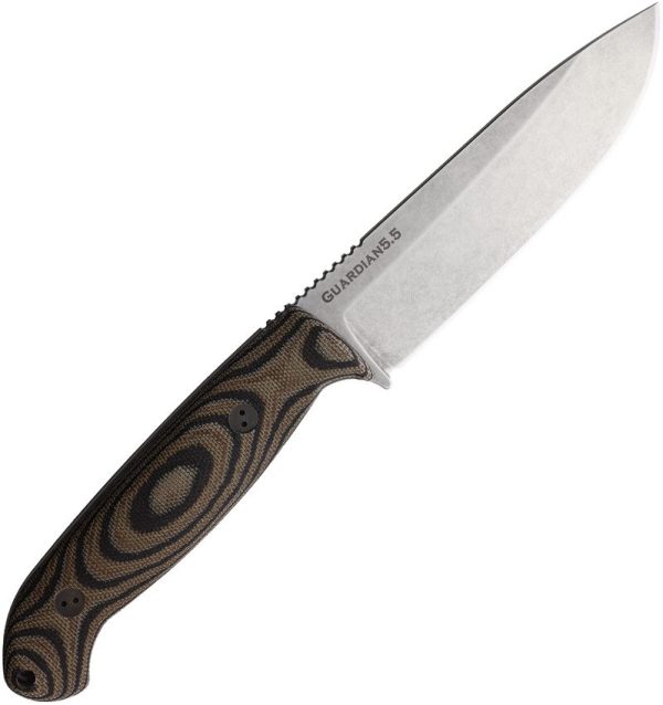 Bradford Guardian 5.5 Fixed Blade N690 Camo Micarta USA