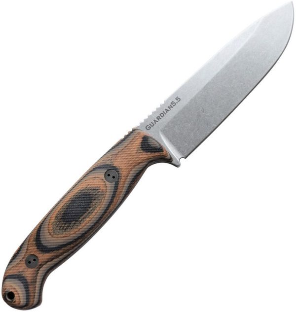Bradford Guardian 5.5 Fixed Blade N690 Stainless G-Wood Handle