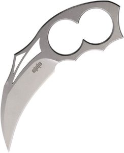 BRB259.jpg Brous Blades Silent Enforcer Neck Knife D2 Stonewash Fixed Blade