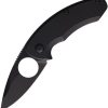 Brous Blades Silent Soldier Flipper S35VN Black Titanium Folding Knife
