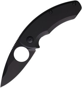 BRB265.jpg Brous Blades Silent Soldier Flipper S35VN Black Titanium Folding Knife