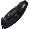 Brous Blades Silent Soldier Flipper S35VN Black Titanium Folding Knife