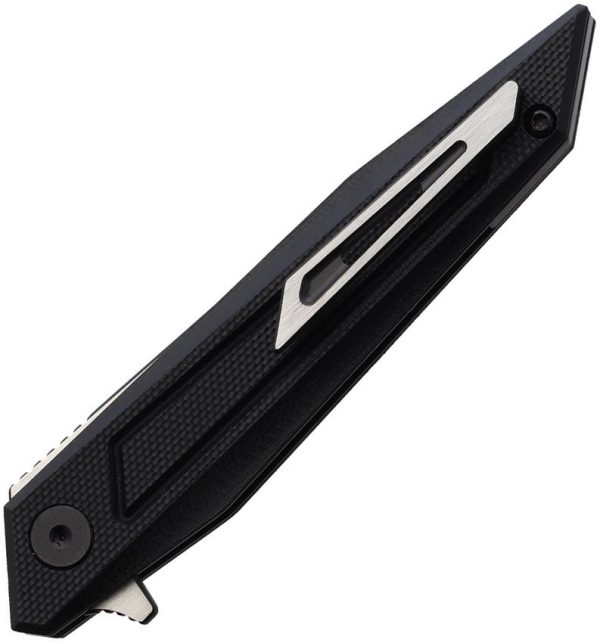 BRB280_add_01.jpg Brous Blades Gaviton Linerlock Folding Knife D2 Black G10