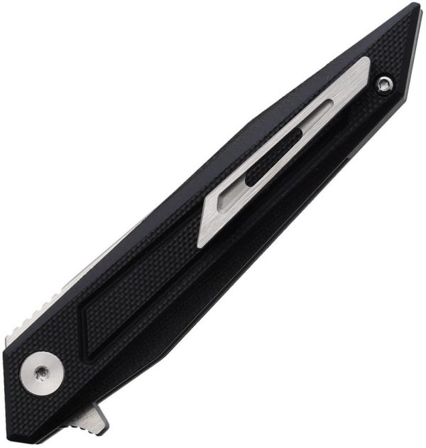 BRB281_add_01.jpg Brous Blades Gaviton Linerlock Folding Knife D2 Black G10