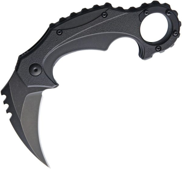 BRBM001A.jpg Brous Blades Enforcer Karambit Folding Knife Acid Stainless