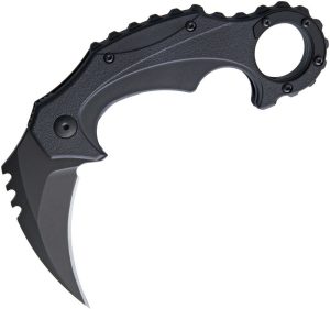 Brous Blades Enforcer Linerlock Blackout Karambit Folding Knife