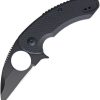 Brous Blades Silent Soldier Linerlock Folding Knife D2 Blackout