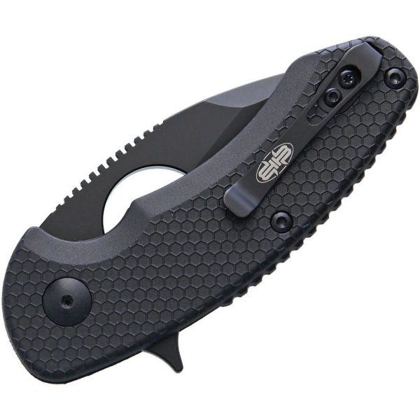Brous Blades Silent Soldier Linerlock Folding Knife D2 Blackout