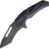 Brous Blades Reloader Linerlock Folding Knife Blackout 3.75"