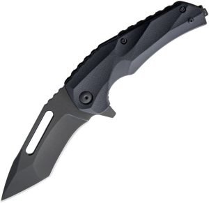 BRBM003B.jpg Brous Blades Reloader Linerlock Folding Knife Blackout 3.75"