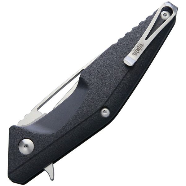 Brous Blades Division Linerlock Folding Knife Satin Stainless