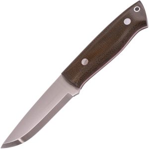 BRISA Trapper 95 Fixed Blade Elmax Steel Green Micarta Knife