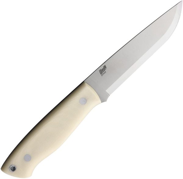 BRI079.jpg Brisa Trapper 115 Ivory Scandi Elmax Fixed Blade