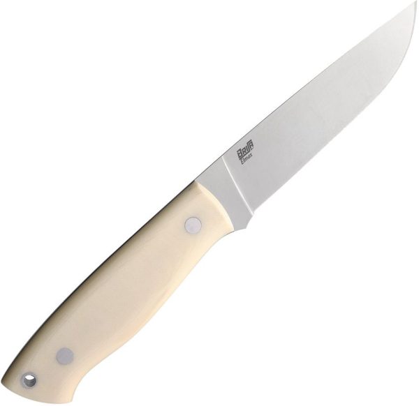 BRI080.jpg Brisa Trapper 115 Ivory Flat Ground Elmax Blade