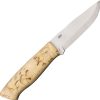 BRISA Trapper 95 Fixed Blade O1 Tool Steel Curly Birch Finland
