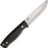 Brisa Trooper 115 Fixed Blade Knife 80CrV2 Black Curly Birch