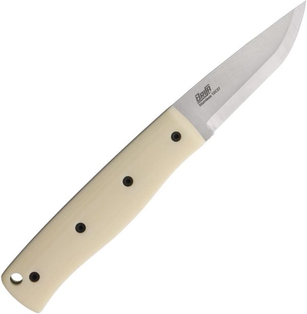 BRI462.jpg BRISA PK70FX Fixed Blade Ivory 12C27 Sandvik Stainless