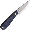 BRISA Necker 70 Fixed Blade Knife Blue Jean Micarta 12C27