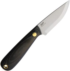 BRI9806.jpg BRISA Necker 70 Black Micarta Fixed Blade Knife 12C27 Sandvik
