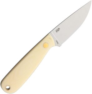 BRI9808.jpg BRISA Necker 70 Fixed Blade Knife Ivory Micarta 12C27 Steel