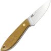 BRI9951.jpg BRISA Bobtail 80 Fixed Blade Knife 3" Sandvik 12C27 Mustard Micarta