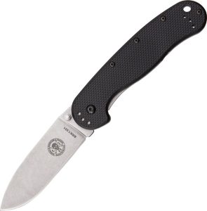 BRK1301.jpg BRK Avispa Black Handle Satin AUS-8 Folding Knife
