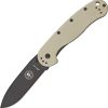 BRK Avispa Desert Tan Folding Knife AUS-8 Black Blade