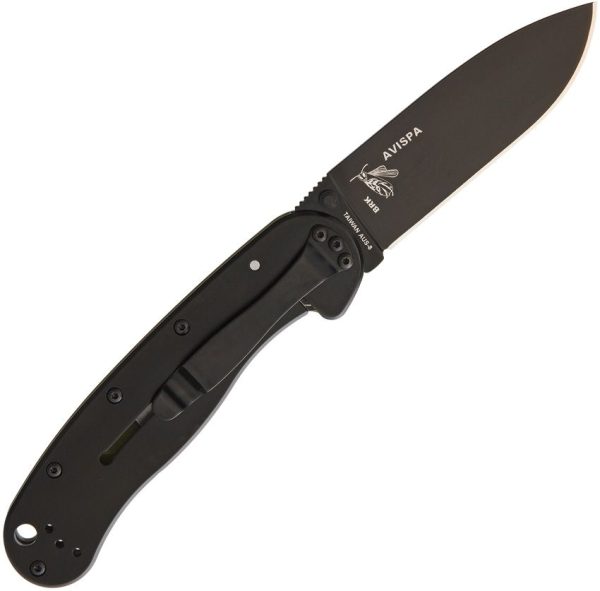 BRK1301ODB_add_01.jpg BRK Avispa Black AUS-8 Folding Knife OD Green Handle