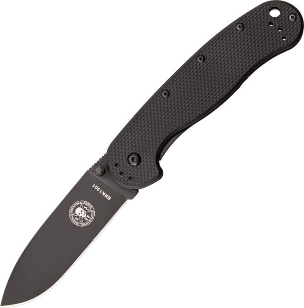 BRK1302B.jpg BRK Avispa Framelock Black D2 Folding Knife 3.5" Blade