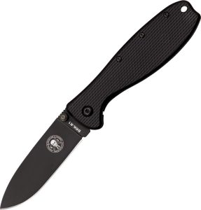 BRKR1B.jpg BRK Esee Zancudo Framelock 3" Black AUS-8A Folding Knife