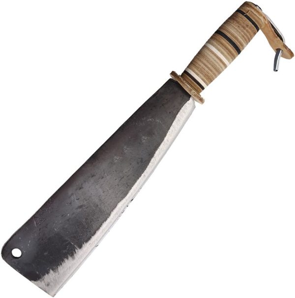 BR Rinaldi Machete - Spring Steel Blade Stacked Leather