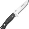 Brusletto Femund Fixed Blade N690 Stainless Black Micarta
