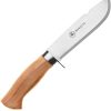 Brusletto Villmarka Small Fixed Blade Knife 440C Olive Wood