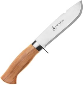 Brusletto Villmarka Small Fixed Blade Knife 440C Olive Wood