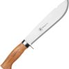 Brusletto Villmarka Large Fixed Blade 440C Stainless Olive Wood
