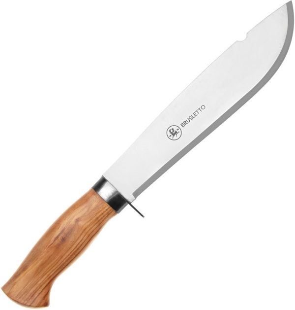Brusletto Villmarka Large Fixed Blade 440C Stainless Olive Wood