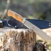 Brusletto Villmarka Large Fixed Blade 440C Stainless Olive Wood