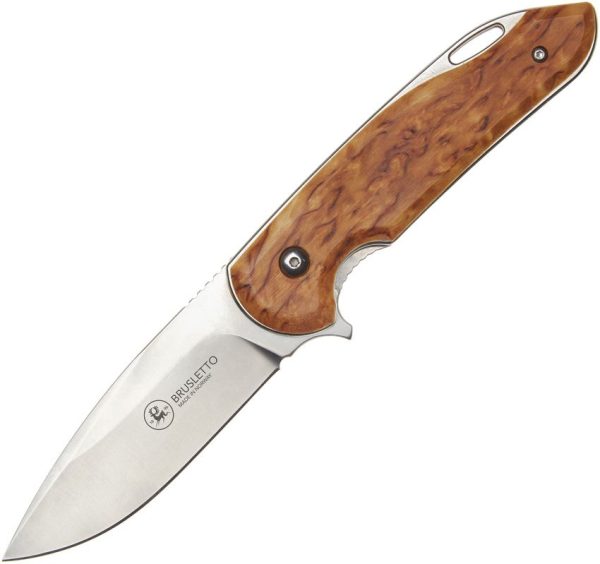 Brusletto Natten Linerlock - Birch Wood Handle