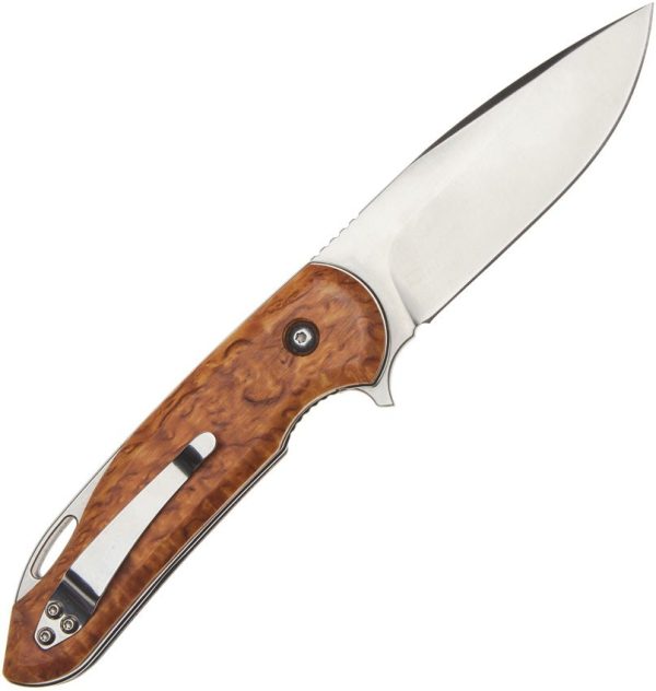Brusletto Natten Linerlock - Birch Wood Handle