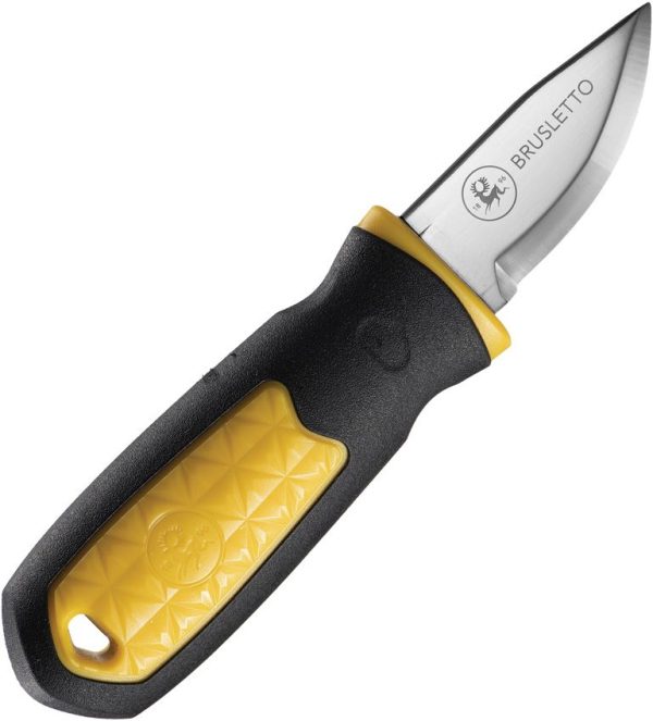 BRU10204.jpg Brusletto Kongla Fixed Blade Black/Yellow 2.13in