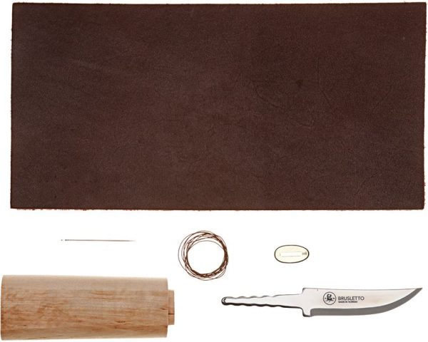 Brusletto Jerven DIY Knife Kit Fixed Blade Wood Handle Norway
