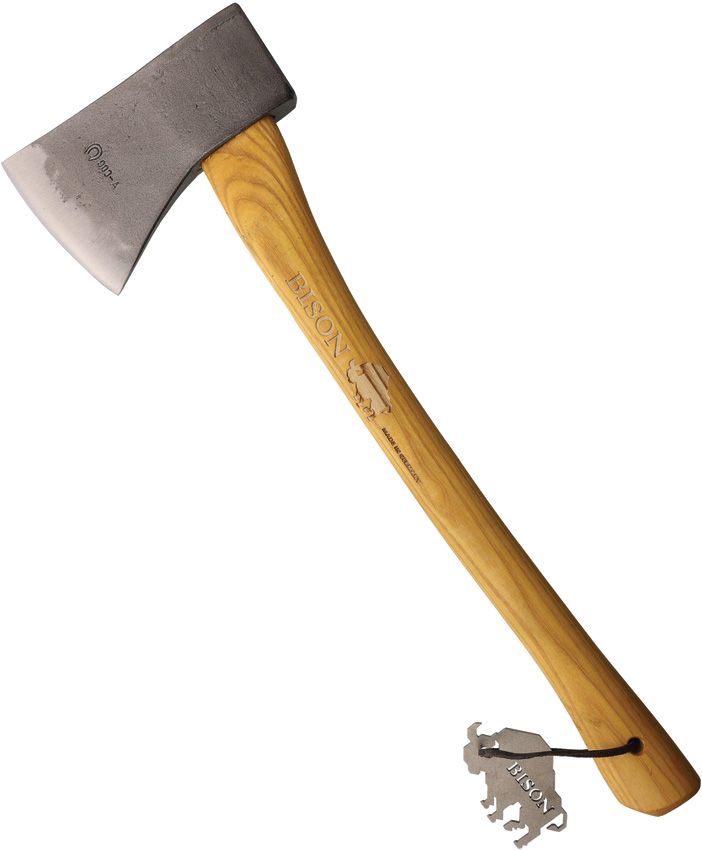 Bison 1879 Yankee Hatchet 6.5" Axe Head Hickory Handle w/ Sheath