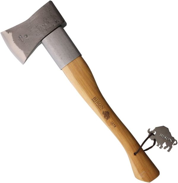 BSN01222195.jpg Bison 1879 Splitting Hatchet - Hickory Handle