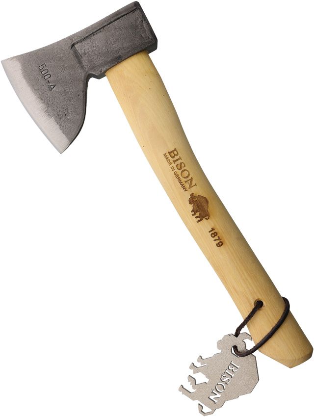 Bison 1879 Hunting Hatchet 13" Hickory Handle w/ Sheath