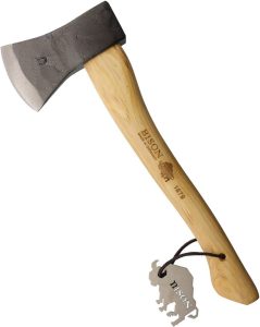 Bison 1879 Outdoor Hatchet 15" Hickory Handle German Steel Axe