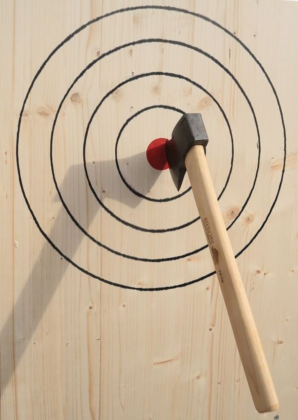 Bison 1879 Throwing Hatchet - Hickory 16in