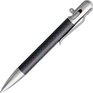 BSTN224.jpg Bastion EDC Bolt Action Pen CF - Stainless & Carbon Fiber